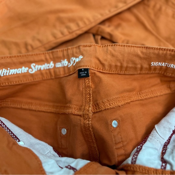 Signature Studio Orange Ankle Skinny Jeans - Picture 3 of 4